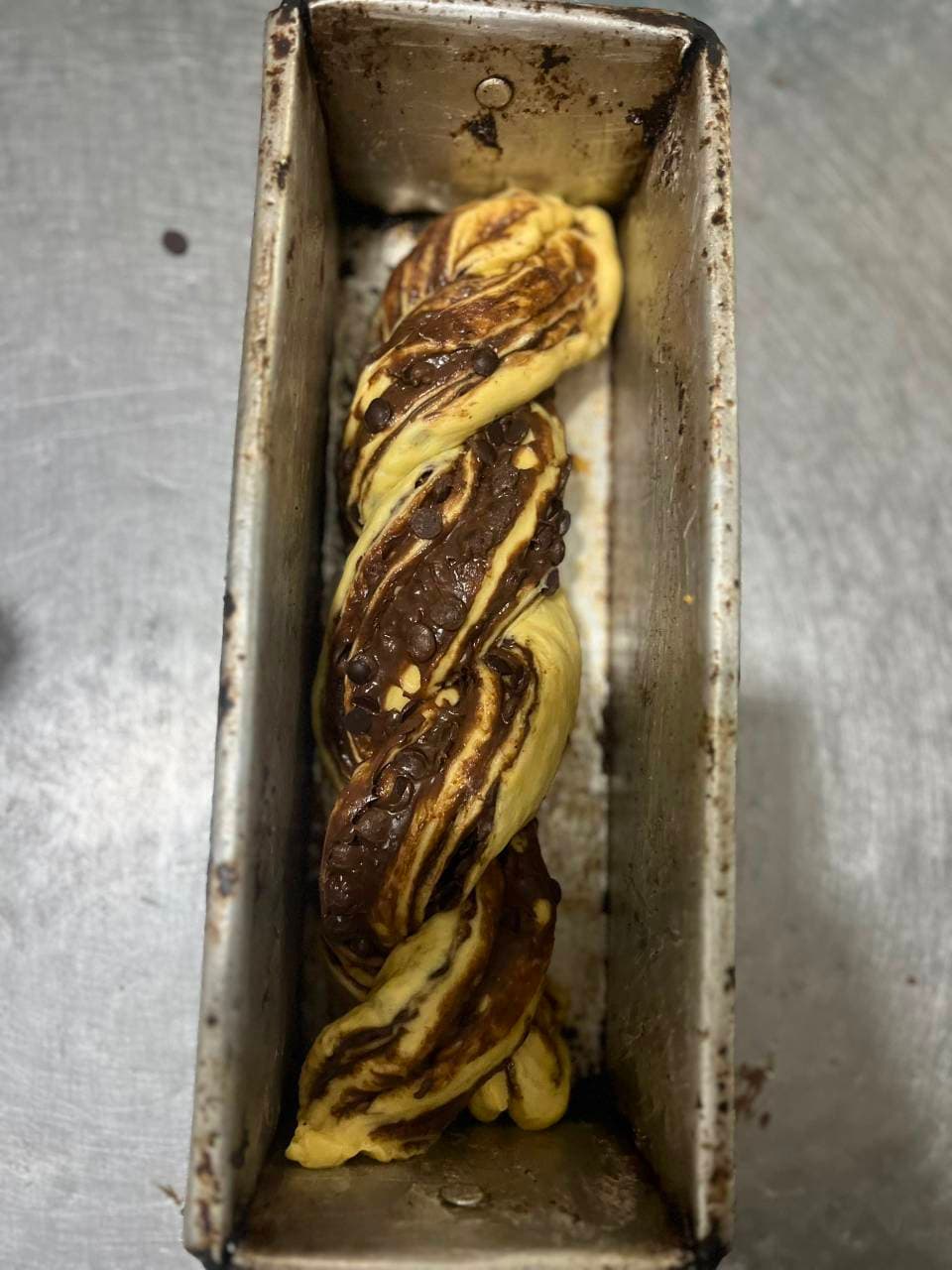 Para tener más capas de relleno en tu babka (5/6)