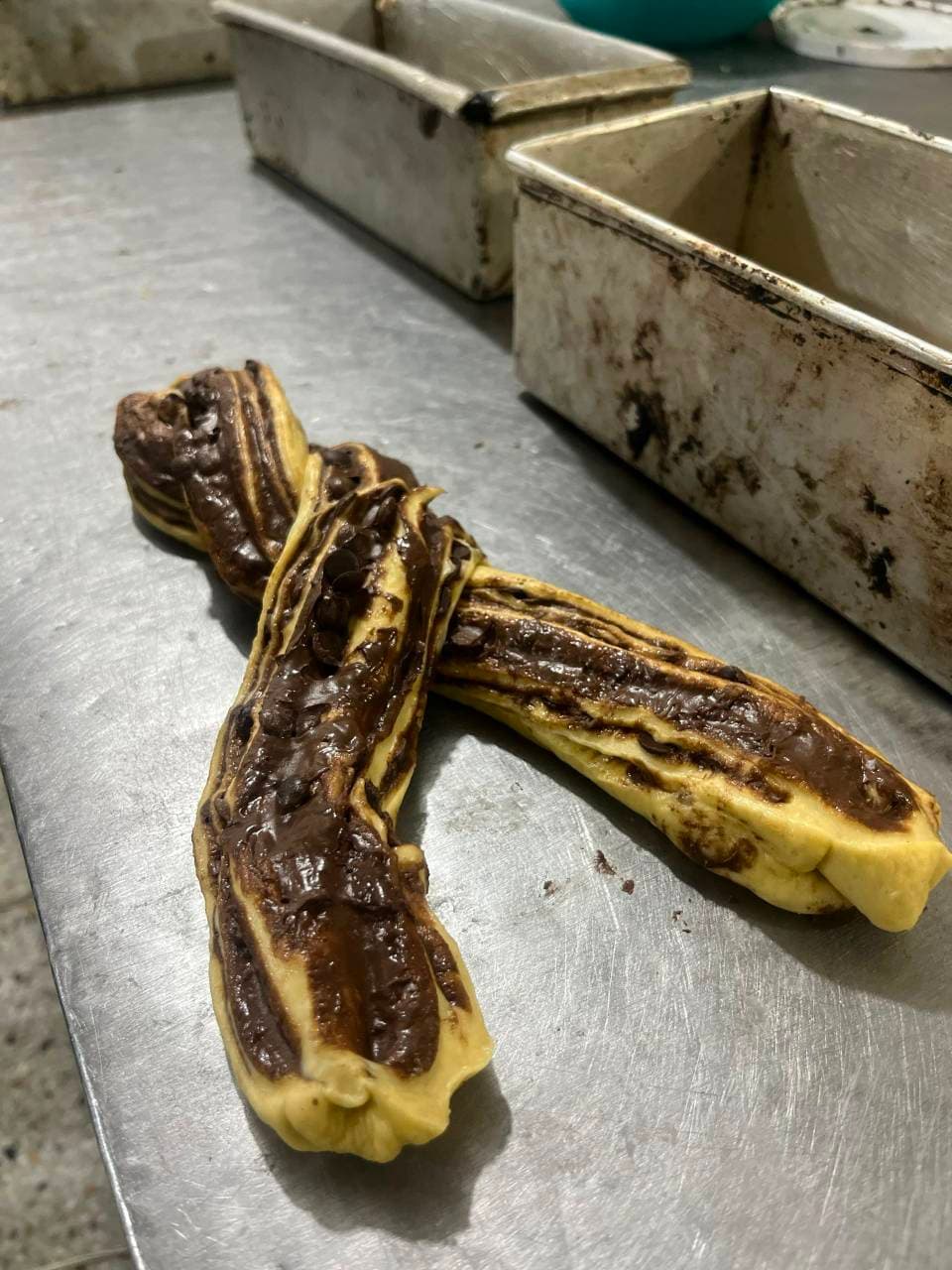 Para tener más capas de relleno en tu babka (3/6)