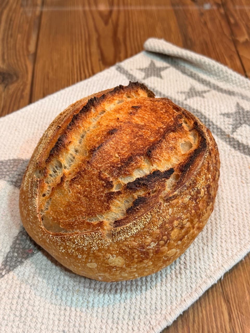 Third sourdough bake – experimenting with a much longer fermentation 🍞
The dou (1/2)