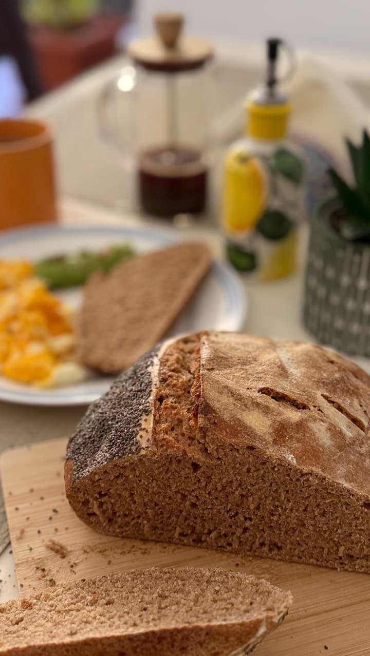 Buenos días! Esta mañana he horneado un pan de MM con harína de espelta, la rece (3/4)